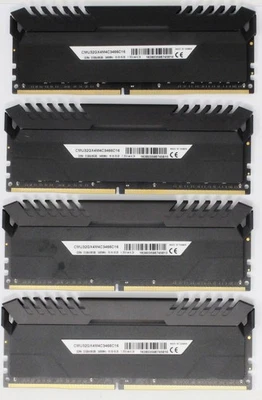 Corsair Vengeance LED 32 GB (4x8GB) CMU32GX4M4C3466C16 DDR4-3466 RAM (#30778) - Bild 1 von 2