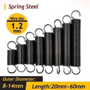 Extension Spring Spring Steel Small Dual Hook Tension Spring 1.2mm Wire Dia - Picture 1 of 11
