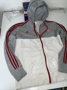 FC Bayern Munchen Adidas Sudadera con Capucha Cremallera Completa Para Hombre Grande Fútbol Chaqueta Premium - Imagen 1 de 11
