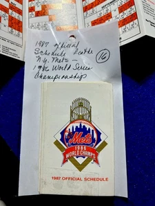 Baseball World Series NYMets Offizieller Spielplan. Lot (16) - Bild 1 von 4