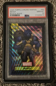 2024 Marvel Topps Chrome BEAST BLACK WAVE - PSA 10! 💣💥 - Picture 1 of 1