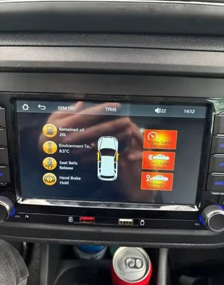 AUTORADIO 2DIN  TELECAMERA Posteriore CARPLAY GPS WIFI RDS GOLF5 6 tiguan Touran - Immagine 1 di 4