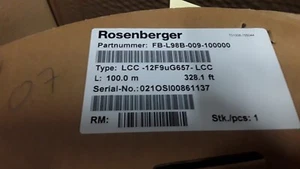 Rosenberger FB-L98B-009-100000 100M LCC-12F9UG657-LLC New NIB - Picture 1 of 4