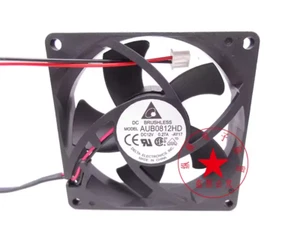 1PC Delta AUB0812HD 12V 8020 8CM 2-wire cooling fan - Picture 1 of 3