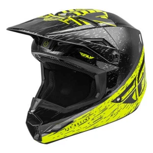 FLY RACING KINETIC K120 ADULT MOTOCROSS HELMET HI-VIS/BLACK - Picture 1 of 4