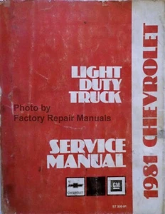 1981 Chevy Pickup Truck Blazer Suburban Van Factory Shop Service Repair Manual - Picture 1 of 3