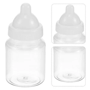 24pcs Baby Shower Candy Bottles Mini Baby Bottles Party Favor Clear Candy Boxes - Picture 1 of 12