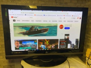 LG TV 60" Plasma model 60pc45 with stand) - Picture 1 of 4