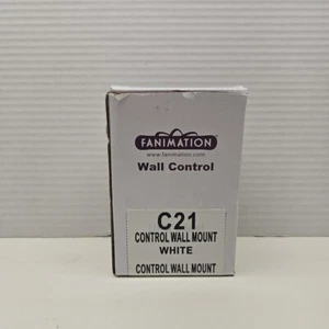 Fanimation C21 White 3 Speed Reversible Fan & Light Wall Control - Picture 1 of 4