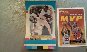 Wade Boggs Boston Red Sox 1989 Fleer Heroes of Baseball Proof RARE ODDBALL - Picture 1 of 3