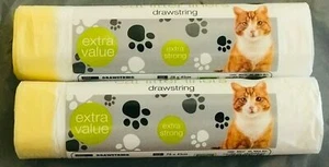 Kitten Cat Litter Tray Disposable Liners Extra Large with Drawstrings 1-12 Rolls - Picture 1 of 2