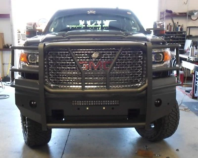New Ranch Style Smooth Front Bumper 2015 -2019 GMC 2500 3500 Sierra — 第 1/3 张图片