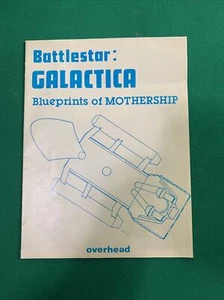 Vintage BATTLESTAR GALACTICA 1978 poster Blueprints Of Mother - Picture 1 of 9