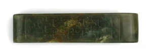 REMARKABLE CHINESE ZHOU DYNASTY JADE SWORD SLIDE - Picture 1 of 1