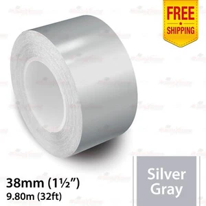 1.5" 38mm PinStriping Pin Stripe Tape Styling Decal Vinyl Sticker SILVER GRAY - Picture 1 of 13