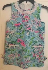 Lilly Pulitzer pre-owned sleeveless coral dress - Style 000693 - Girls Size 8 - Picture 1 of 6