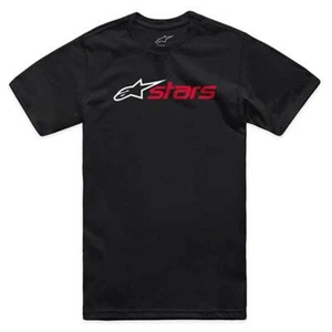 ALPINESTARS BRANDED MOTORCYCLE CASUAL BLAZE 2.0 CSF BLACK SHORT SLEEVE T-SHIRT - Picture 1 of 4