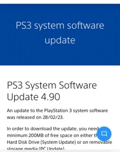 PS3 System Software Update 4.91 16GB USB - Bild 1 von 1