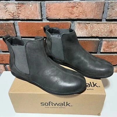 7,5 узкий Softwalk Highland серый ботинки женщин новый в коробке - Изображение 1 из 4