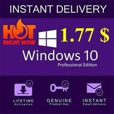 WINDOWS 10 PROFESSIONAL PRO 32 & 64 BIT ACTIVATION CODE LICENSE KEY - INSTANT