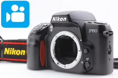 🎦VIDEO👀 ✨MINT✨ F60 Black Film Camera Body From JAPAN - Image 1 of 4