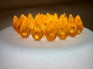 50 GOLD SMALL TWIST BULBS Ceramic Christmas Tree Lights - Picture 1 of 9