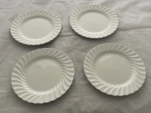 Johnson Brothers Regency Ironstone White Swirl Salad Plate 7" Set of 4 - Picture 1 of 6