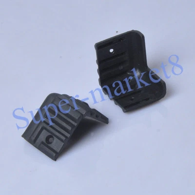 4pc Black Heavy Duty Plastic Guitar Amp Speaker Cabinet Corner Hardware 38x38x33 - Image 1 of 2