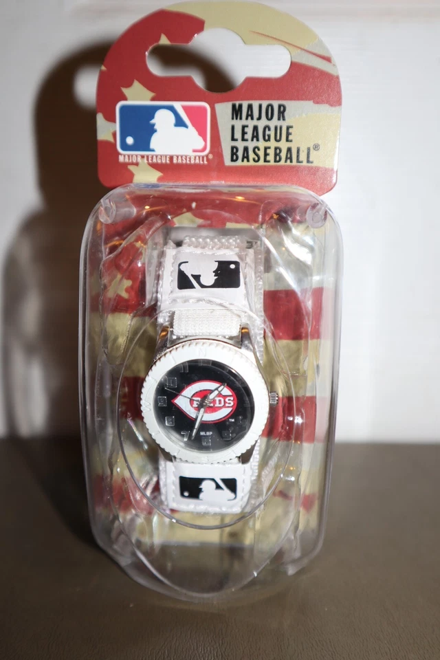 NEW - MLB Cincinnati Reds Unisex White Watch Game Time Adjustable Straps - Image 1 of 4