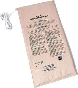 Heated Pet Bed Warmer Waterproof Pet Heating Pad Tan Large 11 X 23.75 Inches - Picture 1 of 4