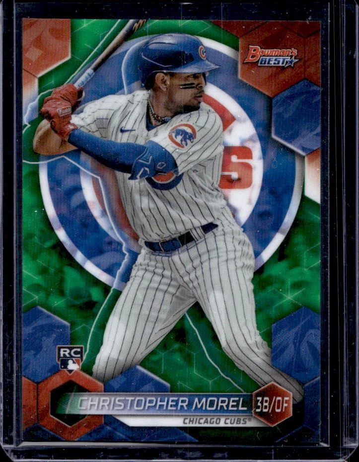 2023 Bowmans Best Christopher Morel Green Refractor Rookie RC #55/99 Cubs