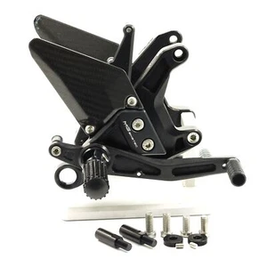 MG Biketec Rearset Kit Black Folding Footpegs KTM 1290 Super Duke R 2020 - 2024 - Picture 1 of 7