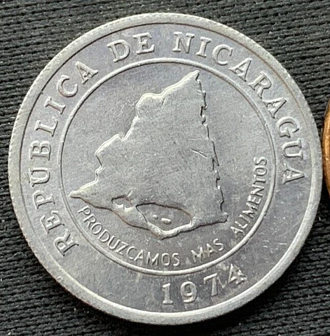 1974 Nicaragua 10 Centavos Coin UNC FAO  High Grade ( Mintage 2 Million )  #M263 Cover
