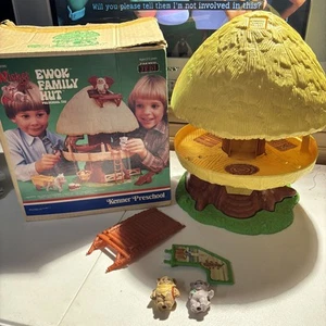 Vintage Ewok Family Hut Star Wars Kenner Preschool Return of the Jedi With Box - Picture 1 of 18