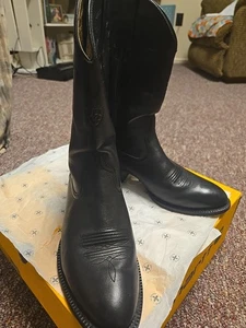 Ariat Stiefel Damengröße 9D schwarz Leder Western Cowboy Reiten spitz zulaufend - Bild 1 von 13