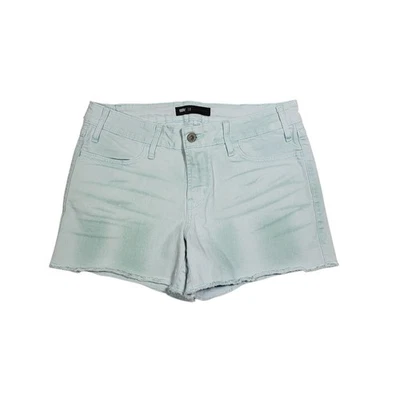 Pantalones Cortos Levi Strauss Tiro Medio Dobladillo Deshilachado Mujer Elastizados Bolsillos Verde Talla 10 Foto 1 de 4