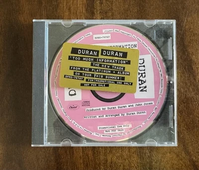 Duran Duran Too Much Information Promo CD Single Rare - Image 1 of 4