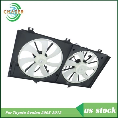 Conjunto de ventilador de refrigeración de radiador de doble ventilador FA70312 para Toyota Avalon 2005-2012 Foto 1 de 4