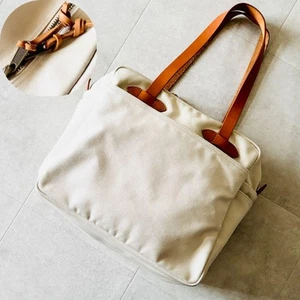 Filson Rugged Twill Tote Bag With Zipper Natural MADE IN USA Rare color - Picture 1 of 16