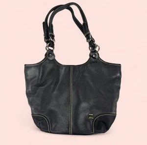 The Sak schwarz Leder Handtasche Umhängetasche Hippie Tasche Vintage 90er NLM - Bild 1 von 9