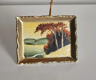 Pintura em porcelana em miniatura para casa de bonecas kitsch pintada à mão acessórios para bonecas 1:12 - Imagem 1 de 4