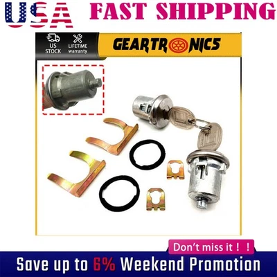 Set of 2 Door Lock Cylinder Set For Chevy Chevrolet GMC Truck SUV Oldsmobile US - Изображение 1 из 4