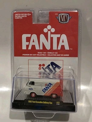 M2 Machines Coca-Cola 1965 Ford Econoline Delivery Van Strawberry Fanta  A13  - Image 1 of 2