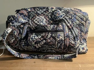 Weekender Quilted Large Tote Duffle Travel Shoulder Navy, Green, Brown - Picture 1 of 7