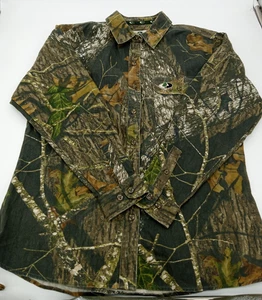 Mossy Oak Lady Explorer Camo Breakup Pattern Long Sleeve Button Up Shirt Large - Picture 1 of 10