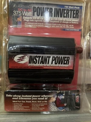 Model Pi 375 Schumacher Power Inverter 750 Watt Peak DC to AC 375 Watt - Image 1 of 3