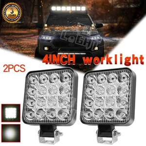 2PCS 4"Inch 12V 120W LED Work Light Bar Flood Pod Driving Off-Road Tractor 4WD - Picture 1 of 9