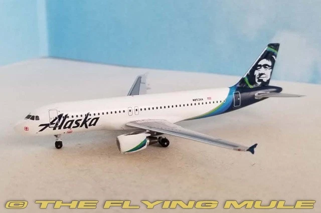 AeroClassics 1:400 A320 Alaska Airlines N853VA - Image 1 of 1