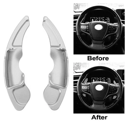 Schaltpaddelverlängerung für Lenkradschaltung für Lexus RC NX IS Silber - Bild 1 von 4