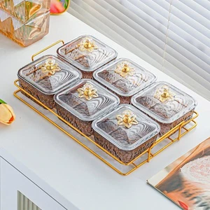 Divided Serving Dishes Nut and Candy Serving Tray Wedding Nuts Plate Candy Nut - Picture 1 of 75